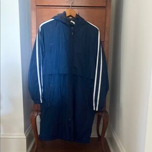 Navy Blue Hooded Swim Jacket